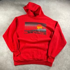 80’s Sunbelt New Mexico State VTG Red Soft Cozy Pullover Hoodie XL